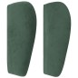vidaXL Testiera ad Orecchio Verde Scuro 103x23x78/88 cm in Velluto vidaXL Testiera ad Orecchio Verde Scuro 103x23x78/88 cm in Velluto