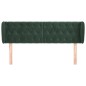 vidaXL Testiera ad Orecchio Verde Scuro 147x23x78/88 cm in Velluto vidaXL Testiera ad Orecchio Verde Scuro 147x23x78/88 cm in Velluto