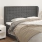 vidaXL Testiera ad Orecchio Grigio 163x23x118/128cm in Similpelle