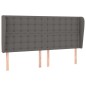 vidaXL Testiera ad Orecchio Grigio 163x23x118/128cm in Similpelle