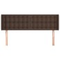 vidaXL Testiera ad Orecchio Marrone 147x16x78/88 cm in Similpelle vidaXL Testiera ad Orecchio Marrone 147x16x78/88 cm in Similpelle