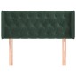 vidaXL Testiera ad Orecchio Verde Scuro 93x16x78/88 cm in Velluto vidaXL Testiera ad Orecchio Verde Scuro 93x16x78/88 cm in Velluto
