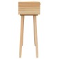 Tavolo Consolle Marrone 80x30x75 Massello Pino Rattan Naturale Tavolo Consolle Marrone 80x30x75 Massello Pino Rattan Naturale