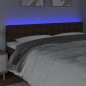 vidaXL Testiera Marrone a LED 160x5x78/88 cm in Similpelle vidaXL Testiera Marrone a LED 160x5x78/88 cm in Similpelle