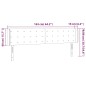 vidaXL Testiera Cappuccino a LED 163x16x78/88 cm in Similpelle vidaXL Testiera Cappuccino a LED 163x16x78/88 cm in Similpelle