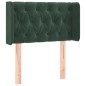 vidaXL Testiera a LED Verde Scuro 83x16x78/88 cm in Velluto vidaXL Testiera a LED Verde Scuro 83x16x78/88 cm in Velluto