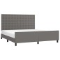 vidaXL Giroletto con Testiera Grigio 160x200 cm in Similpelle