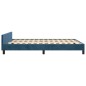 vidaXL Giroletto senza Materasso Blu Scuro 140x200 cm Velluto vidaXL Giroletto senza Materasso Blu Scuro 140x200 cm Velluto