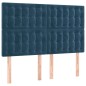 vidaXL Giroletto senza Materasso Blu Scuro 140x200 cm Velluto vidaXL Giroletto senza Materasso Blu Scuro 140x200 cm Velluto