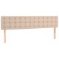 vidaXL Giroletto a Molle con Materasso Cappuccino 160x200cm Similpelle