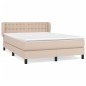 vidaXL Giroletto a Molle con Materasso Cappuccino 140x200cm Similpelle