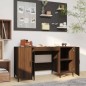 Scrivania Rovere Marrone 140x50x75 cm in Legno Multistrato Scrivania Rovere Marrone 140x50x75 cm in Legno Multistrato