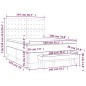 vidaXL Giroletto a Molle con Materasso Grigio Chiaro 140x190cm Tessuto