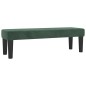 vidaXL Giroletto a Molle con Materasso Verde Scuro 140x190 cm Velluto