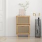 Scarpiera Marrone52x25x80cm Legno Multistrato e Rattan Naturale Scarpiera Marrone52x25x80cm Legno Multistrato e Rattan Naturale