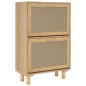 Scarpiera Marrone52x25x80cm Legno Multistrato e Rattan Naturale Scarpiera Marrone52x25x80cm Legno Multistrato e Rattan Naturale