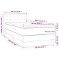 vidaXL Giroletto a Molle con Materasso Cappuccino 90x200 cm Similpelle