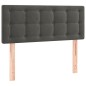 vidaXL Giroletto a Molle con Materasso Grigio Scuro 80x200 cm Velluto