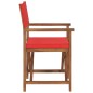 vidaXL Sedie da Regista Pieghevoli 2 pz in Massello di Teak Rosso