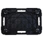 vidaXL Pedane di Trasporto 3 pz Nere 58x38x12 cm in Polipropilene