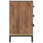 vidaXL Comodino Marrone 40x30x55 cm Legno Massello di Pino Riciclato