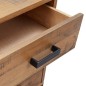 vidaXL Comodino Marrone 40x30x55 cm Legno Massello di Pino Riciclato