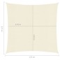vidaXL Vela Parasole 160 g/m² Crema 2,5x2,5 m in HDPE vidaXL Vela Parasole 160 g/m² Crema 2,5x2,5 m in HDPE