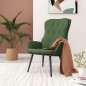 vidaXL Sedia Relax Verde Scuro in Velluto vidaXL Sedia Relax Verde Scuro in Velluto