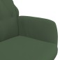 vidaXL Sedia Relax Verde Scuro in Velluto vidaXL Sedia Relax Verde Scuro in Velluto