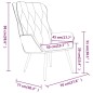 vidaXL Sedia Relax Verde Scuro in Velluto vidaXL Sedia Relax Verde Scuro in Velluto
