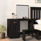 Toeletta Nera 95x50x134 cm in Legno Massello di Pino Toeletta Nera 95x50x134 cm in Legno Massello di Pino