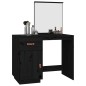 Toeletta Nera 95x50x134 cm in Legno Massello di Pino Toeletta Nera 95x50x134 cm in Legno Massello di Pino