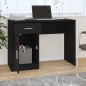 Scrivania Cassetto Nero 100x40x73cm Legno Multistrato