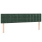 vidaXL Giroletto a Molle con Materasso Verde Scuro 180x200 cm Velluto