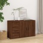 Credenza Rovere Marrone 100x33x59,5 cm in Legno Multistrato Credenza Rovere Marrone 100x33x59,5 cm in Legno Multistrato