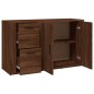Credenza Rovere Marrone 100x33x59,5 cm in Legno Multistrato Credenza Rovere Marrone 100x33x59,5 cm in Legno Multistrato