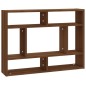 vidaXL Mensola a Muro Rovere Marrone 75x16x55 cm in Legno Multistrato