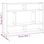 vidaXL Mensola a Muro Rovere Marrone 75x16x55 cm in Legno Multistrato