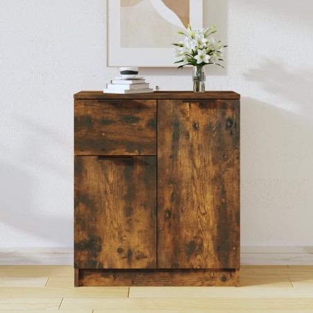 vidaXL Credenza Rovere Fumo 60x30x70 cm in Legno Multistrato