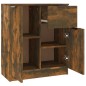 vidaXL Credenza Rovere Fumo 60x30x70 cm in Legno Multistrato vidaXL Credenza Rovere Fumo 60x30x70 cm in Legno Multistrato