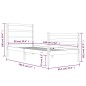 vidaXL Giroletto Bianco in Legno Massello di Pino 90x190 cm Single vidaXL Giroletto Bianco in Legno Massello di Pino 90x190 cm Single