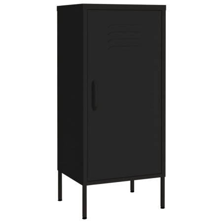 vidaXL Armadietto Nero 42,5x35x101,5 cm in Acciaio