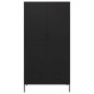 vidaXL Armadio Nero 90x50x180 cm in Acciaio vidaXL Armadio Nero 90x50x180 cm in Acciaio