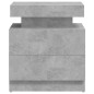 vidaXL Comodino Grigio Cemento 45x35x52 cm in Legno Multistrato vidaXL Comodino Grigio Cemento 45x35x52 cm in Legno Multistrato