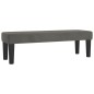 vidaXL Panca Grigio Scuro 100x30x30 cm in Velluto vidaXL Panca Grigio Scuro 100x30x30 cm in Velluto