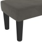 vidaXL Panca Grigio Scuro 100x30x30 cm in Velluto vidaXL Panca Grigio Scuro 100x30x30 cm in Velluto