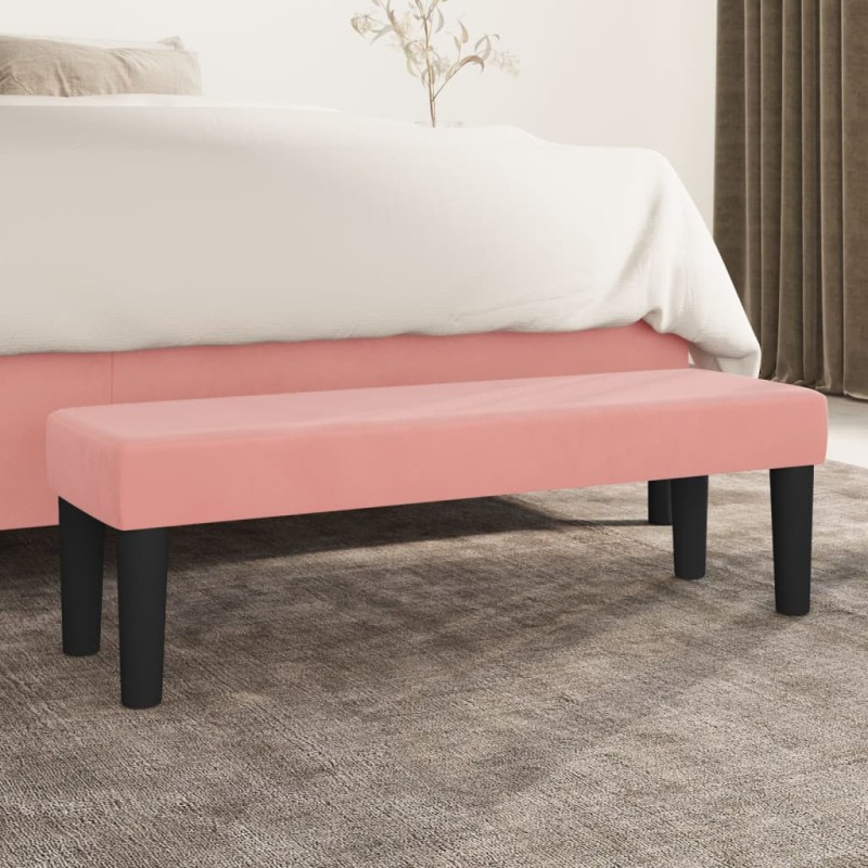 vidaXL Panca Rosa 100x30x30 cm in Velluto vidaXL Panca Rosa 100x30x30 cm in Velluto