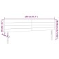 vidaXL Testiera 2 pz Marrone Scuro 100x5x78/88 cm in Tessuto vidaXL Testiera 2 pz Marrone Scuro 100x5x78/88 cm in Tessuto