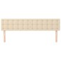 vidaXL Testiera 2 pz Crema 100x5x78/88 cm in Tessuto