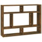 vidaXL Mensola a Muro Rovere Fumo 75x16x55 cm in Legno Multistrato